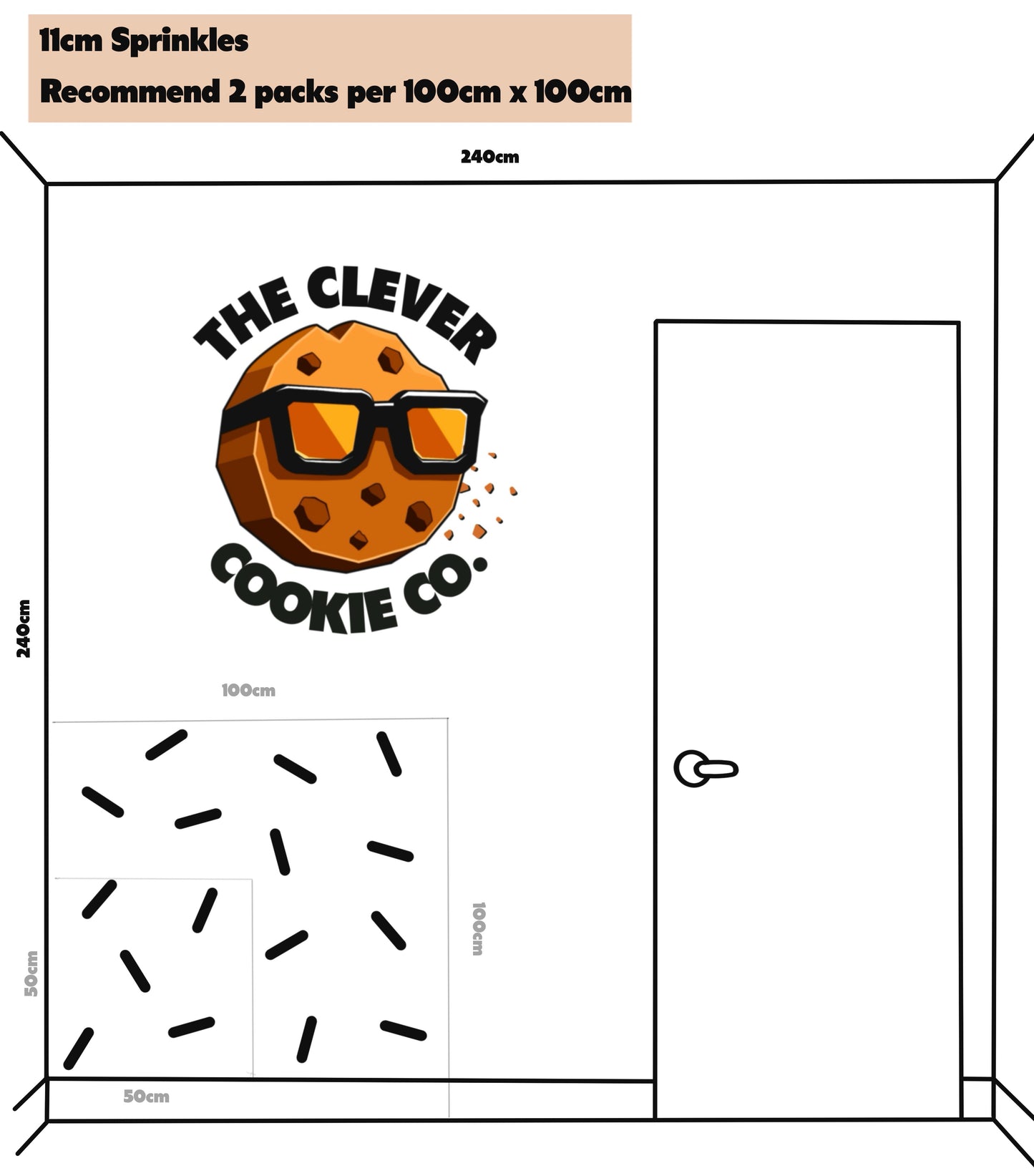 3D Wall Sprinkles – Playful, Customisable Home Décor