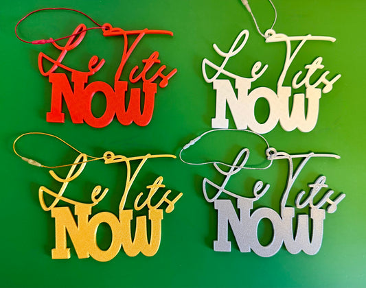 Le Tits Now - Christmas Tree Ornament –  Novelty Decoration | Funny Festive Tree Decor