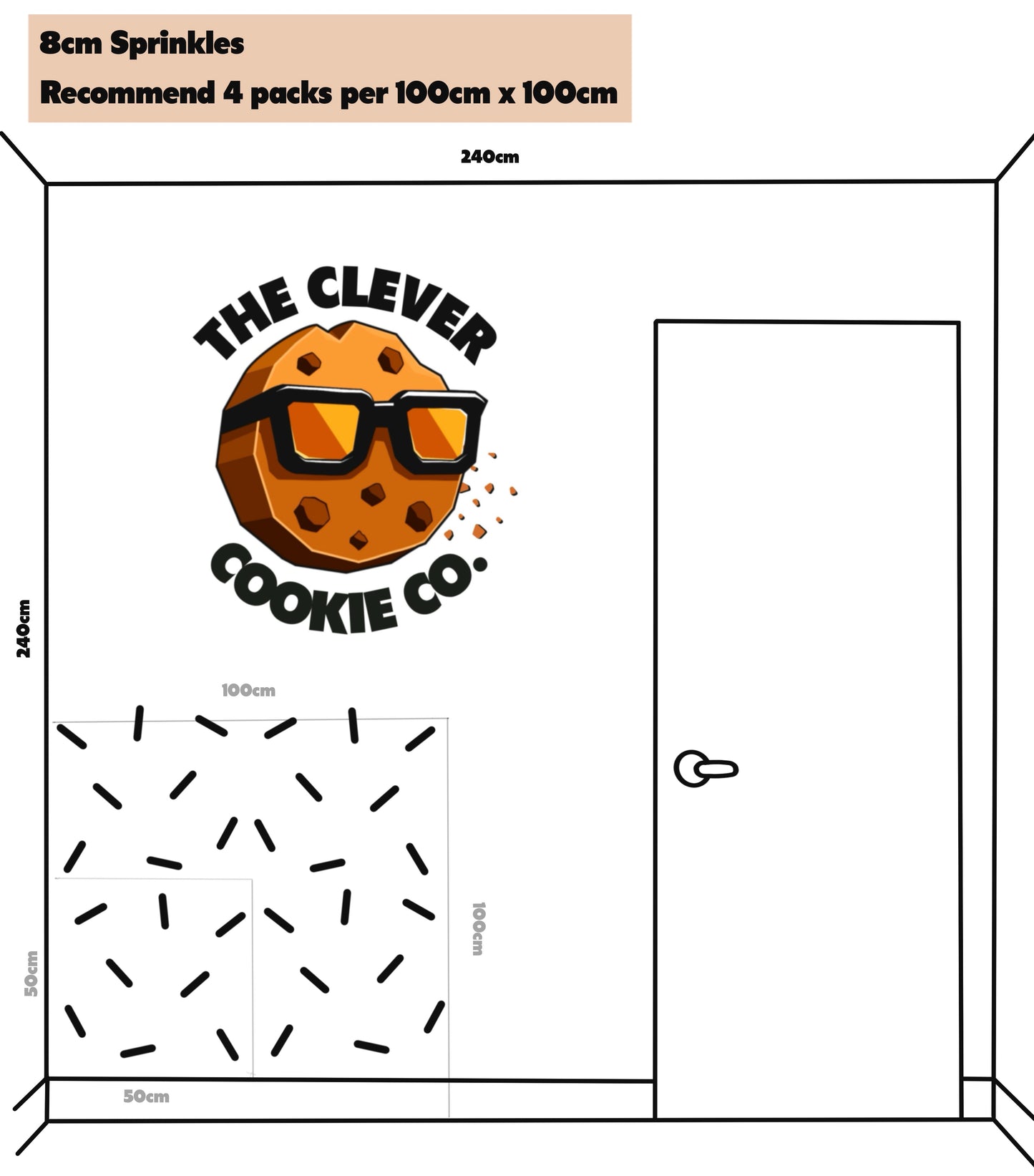 3D Wall Sprinkles – Playful, Customisable Home Décor