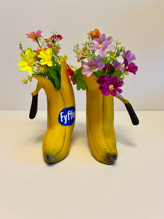 PRE ORDER! Billy’s Banana Boots – Pop Art Tribute Vase (Inspired by Billy’s Original Boots)
